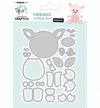 Craftlab Snijmal Friendz Festive Piggy CCL-FR-CD271*