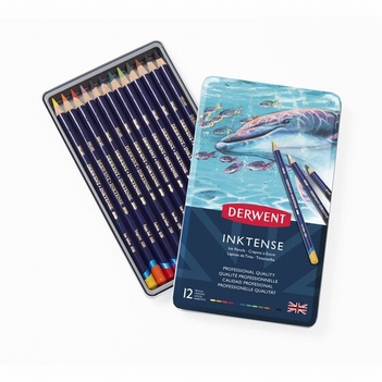 Derwent Inktense Kleurpotloden Doos van 12 st.    0700928