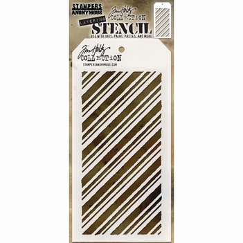 Stampers Anonymous Layering Stencil Peppermint THS095