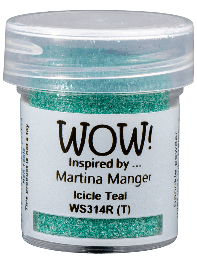WOW Embossing Poeder Glitter Icicle Teal WS314R