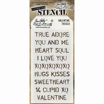 Stampers Anonymous Layering Stencil Valentine THS033