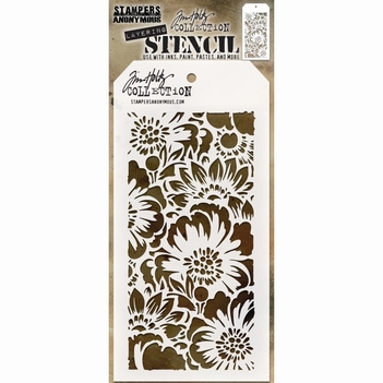 Stampers Anonymous Layering Stencil Bouquet THS143