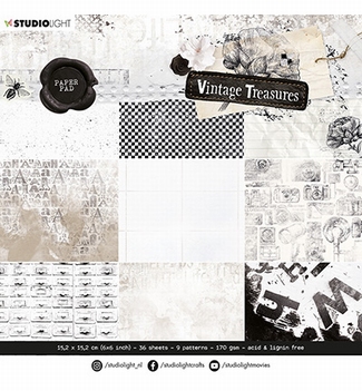 Studio Light Paper Pad Vintage Treasures SL-VT-PP43*