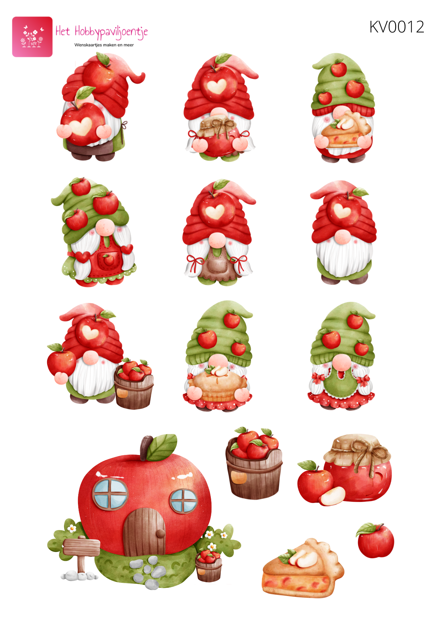 Knipvel Apple Gnome KV0012