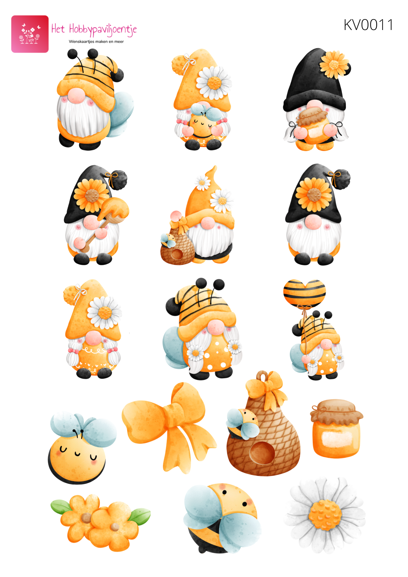 Knipvel Bee Gnome KV0011