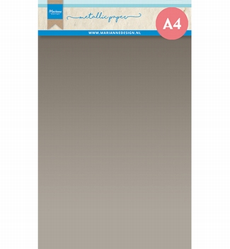 Marianne Design Metallic Karton Silver CA3172
