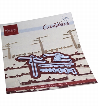 Marianne Design Creatables Snowy Signpost & Fence LR0778