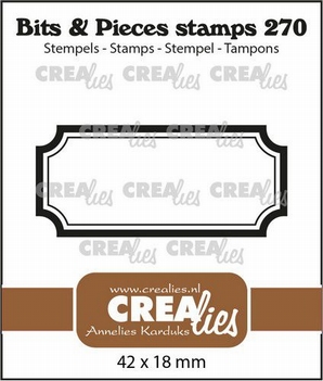 Crealies Clear Stamp Bits & Pieces Tag CLBP270