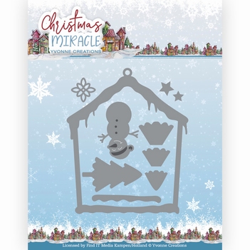 Yvonne Creations Snijmal Miracle - Snowmen's House YCD10280
