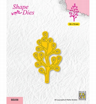 Nellie Snellen Shape Die Branch with Leaves SD258