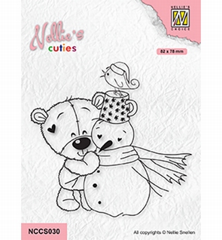 Nellie Snellen Clear Stamp Cuties Snowman & Bear NCCS030