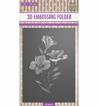 Nellie Snellen 3D Embossing Folder Orchid EF3D059