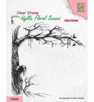 Nellie Snellen Clear Stamp Ice Tree IFS056