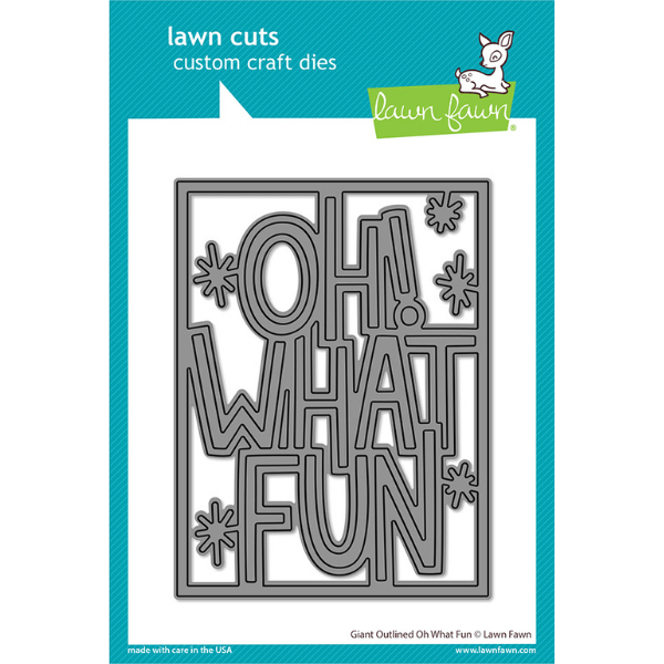 Lawn Fawn Snijmal Giant Outlined Oh What Fun LF2972