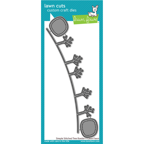 Lawn Fawn Snijmal Simple Stitched Tree Border LF2963