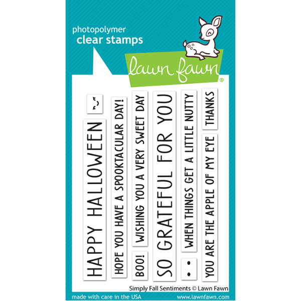 Lawn Fawn Clear Stamp Simply Fall Sentiments LF2934