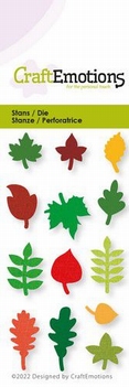 Craft Emotions Snijmal Small Leaves 115633/0291*