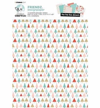 Craftlab Designpapier Hohoho Down CCL-FR-PS15