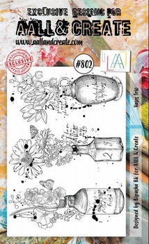 AALL & Create Clear Stamp Vases Trio AALL-TP-802*