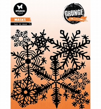 Studio Light Mask Stencil Grunge Snow SL-GR-MASK158