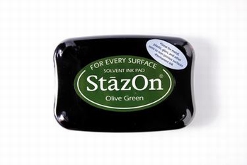 Stazon Inktkussen Olive Green SZ-000-051