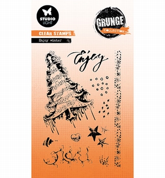 Studio Light Clear Stamp Grunge Enjoy SL-GR-STAMP317