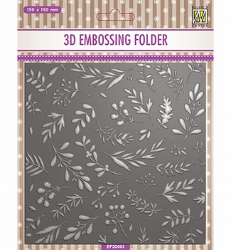 Nellie Snellen 3D Embossing Folder Branches EF3D063