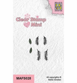 Nellie Snellen Mini Clear Stamp Pine Branches MAFS028