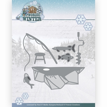 Yvonne Creations Snijmal Nordic Winter - Fishing YCD10295