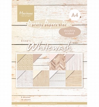 Marianne Design Pretty Papers Eline's Whitewash PB7066
