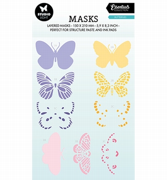 Studio Light Mask Stencil Butterflies SL-ES-MASK171