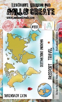 AALL & Create Clear Stamp Destinations Unknown AALL-TP-881