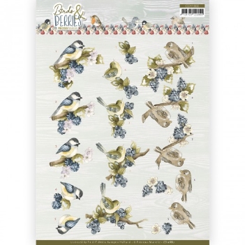 Precious Marieke knipvel Birds & Berries - BlackberryCD11880