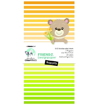 Craftlab Designpapier Hoppity Friendz CCL-FR-PP84