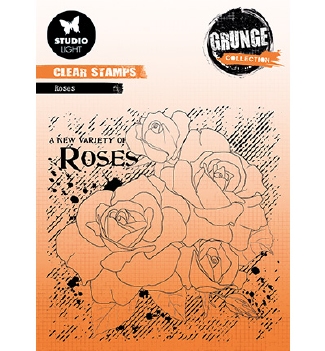 Studio Light Clear Stamp Grunge Roses SL-GR-STAMP401
