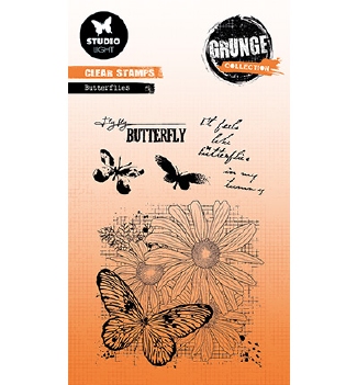 Studio Light Clear Stamp Grunge Butterflies SL-GR-STAMP399
