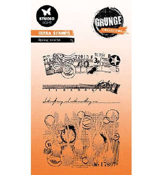 Studio Light Clear Stamp Grunge Spring Crafts SL-GR-STAMP398