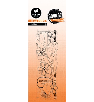 Studio Light Clear Stamp Grunge Tulips SL-GR-STAMP394