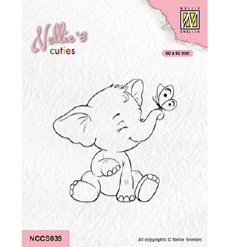 Nellie Snellen Clear Stamp Cuties Elephant NCCS039