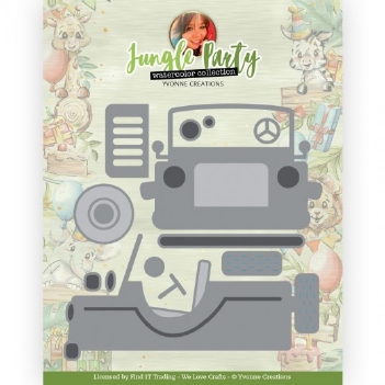 Yvonne Creations Snijmal Jungle Party - Car YCD10303
