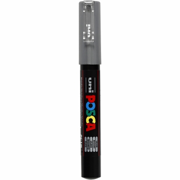 Uni Posca Fine Marker Zilver Metallic PC-1M