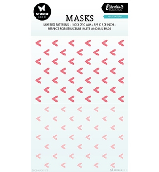 Studio Light Mask Stencil Heart Pattern SL-ES-MASK175