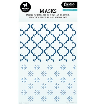 Studio Light Mask Stencil Floral Pattern SL-ES-MASK177