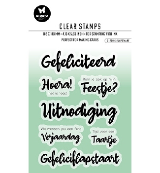 Studio Light Stamp Gefeliciflapstaart BL-ES-STAMP413
