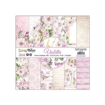 Scrapboys Papierblok Violetta VIOL-09