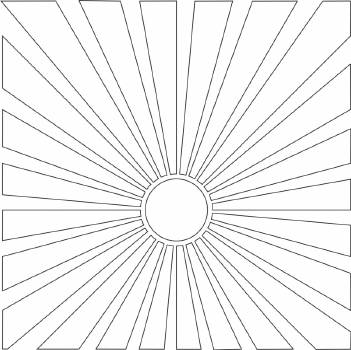 Card-io Mask Stencil Ray of Sunshine STRA-01