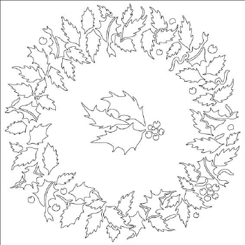 Card-io Mask Stencil Holly Wreath STHO-03