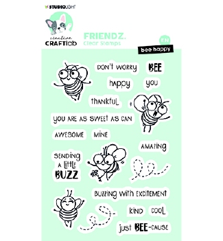 Creative Craftlab Clear Stamp Bee Happy CCL-FR-STAMP434