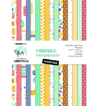 Craftlab Designpapier Snailmail CCL-FR-PP86