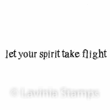 Lavinia Clear Stamp Let Your Spirit Take Flight LAV523*